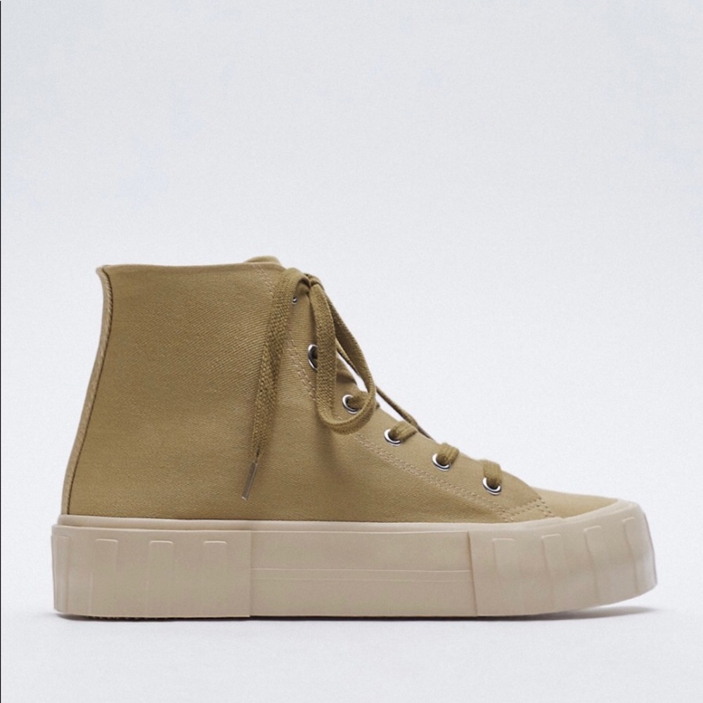 Zara canvas hightop sneakers - Picture 3 of 5